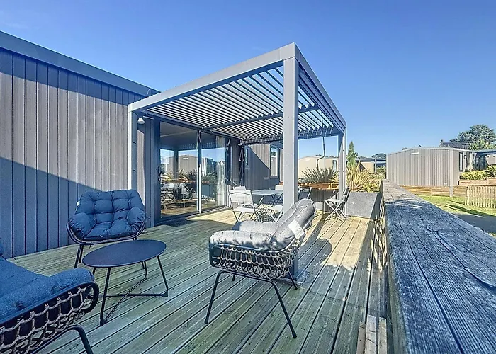 Ferienhaus Mobil-home Confortable 6 Pers, 3 Ch, 2 Sdb, Proche Plage, Menage Inclus - Fr-1-361a-99 Jullouville-les-Pins