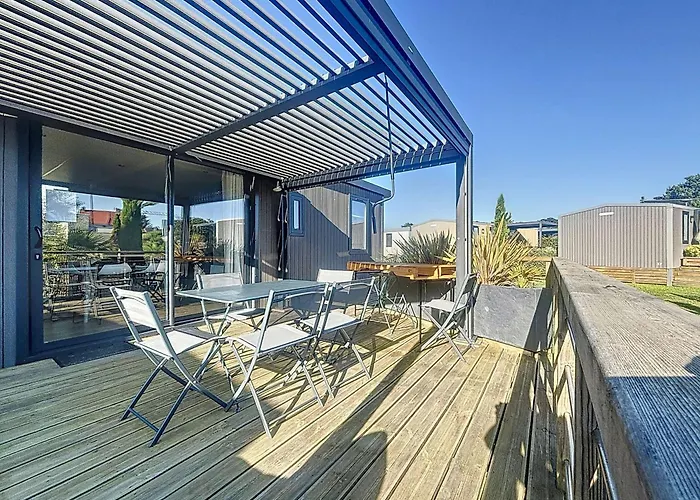 Mobil-home Confortable 6 Pers, 3 Ch, 2 Sdb, Proche Plage, Menage Inclus - Fr-1-361a-99 Jullouville-les-Pins