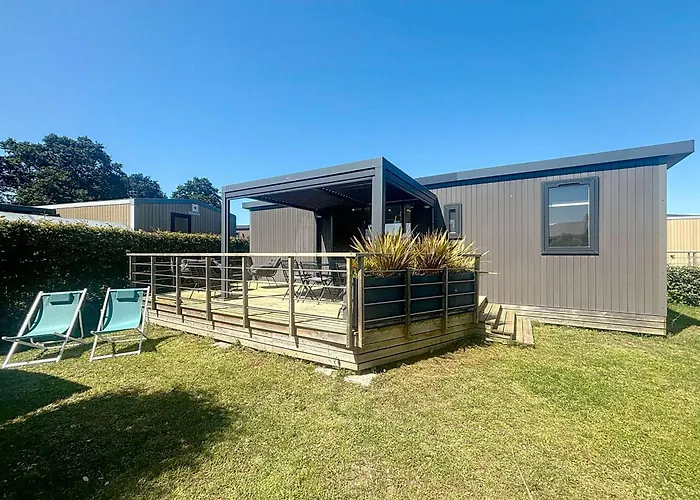 Mobil-home Confortable 6 Pers, 3 Ch, 2 Sdb, Proche Plage, Menage Inclus - Fr-1-361a-99 Ferienhaus